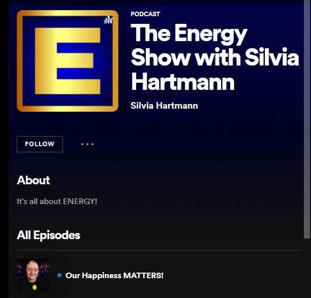 Podcast: The Energy Show with Silvia Hartmann - Now On Spotify